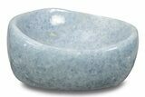 Polished Blue Calcite Bowl - Madagascar #245436-2